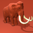 mammoth6.png Mammouth Lowpoly 3D Print Model