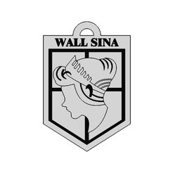 Key-Chain-Wall-Sina.jpg Archivo STL Llavero Pared Sina Attack On Titan・Modelo imprimible en 3D para descargar