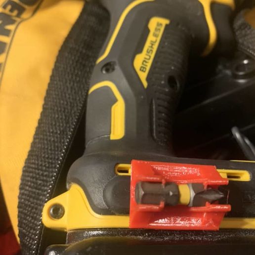 Free STL file Dewalt bit holder remix・3D printer model to download・Cults