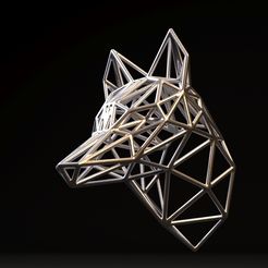 70009.jpg Fichier 3D Loup sur le mur・Modèle à imprimer en 3D à télécharger