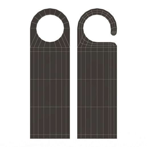 Wireframe-Low-Door-Hanger-Tag-1.jpg Door Hanger Tag Please Do Not Disturb