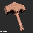 7.jpg Mjolnir  God of war 3D print model