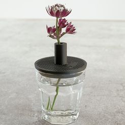 5b5c0755-05d2-40c3-b46c-cfd4216bb9fd.jpg Free STL file Vase Lid for IKEA Glass・3D printer model to download
