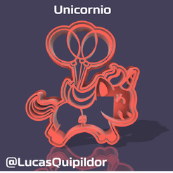 Cortante-de-galletas-Unicornio.png STL file Unicorn Cookie Cutter・3D printer model to download