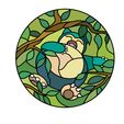 Snorlax-Color.jpg Stained glass of Snorlax (Pokémon)