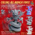 1.jpg Naga Sentinel - Criatura fantástica mitad serpiente mitad dragón Modelo de impresión 3D
