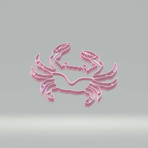 Crab, crab cookie cutter