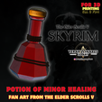 1.png Skyrim Minor Healing Potion - Ready for FDM and SLA Printing