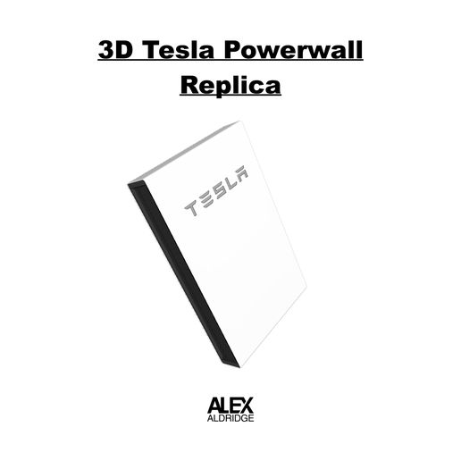 3D Tesla Powerwall Replica 3D model