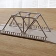Pratt-Truss-Bridge-28mm-15mm-Miniature-Wargaming-Terrain-Tabletop-STL-for-3D-Printing-Short-Bridge-R.jpg Pratt Truss Bridge - Miniature Wargaming Terrain
