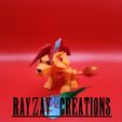 20251003_130215.jpg Red 13 from Final Fantasy VII low poly Action figure