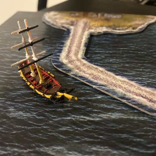 💣 Bomb ketch - Bomb galiote - FDM - Black Seas - 1/700・ OBJ File for 3D ...
