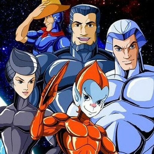 silverhawks.jpg Silverhawks collection pack 1 - 5 Main models + 5 busts superheroes