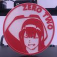 IMG_0575-min-min.jpg Free STL file Zero Two - Wall Decoration・Model to download and 3D print
