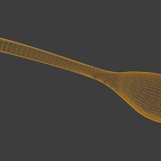 12.jpg Cuchara de madera Modelo 3D