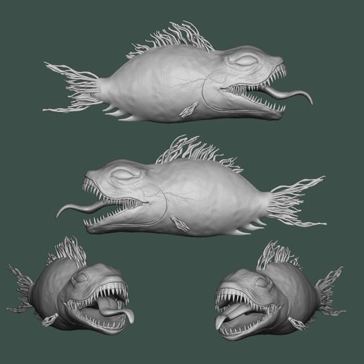 STL file Venom fish 🐠 ・Model to download and 3D print・Cults