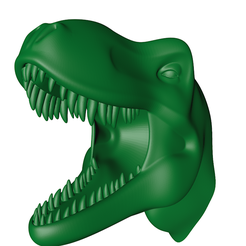 22.png STL file T REX WALL SCULPTURE・3D printable model to download, Khanna3D