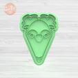 1.872.png CHRISTMAS PIZZA X8 SLICES CUTTER + STAMP / COOKIE CUTTER CHRISTMAS