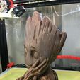 IMG_6829.JPG Groot Planter (Less supports, cleaner print, drain hole)