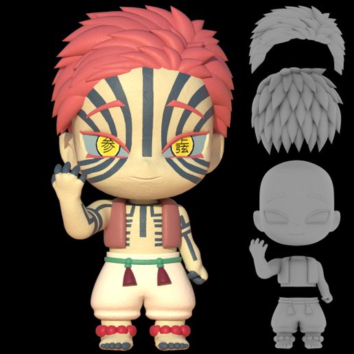 Akaza (Demon Slayer) Chibi Figure