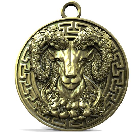 Ram pendant 3D model