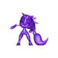 zoroark pose 1.stl Pokémon - Zoroark