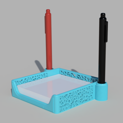 porta-post-it01.png Fichier STL gratuit organisateur de bureau・Idée pour impression 3D à télécharger