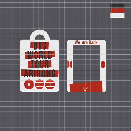 🗺️ Commercial License Photocard Holder BTS .STANDARD + LOMO (K