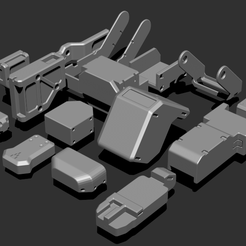 1.png Free 3D file Basic Kit-Bash Vol1・3D printer model to download