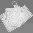 Card-Pendent-OBJ.png 扑克牌吊坠 -扑克牌王牌吊饰 STL