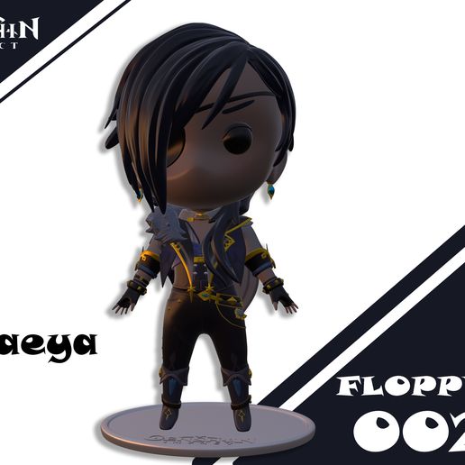 floppy kaeya collection genchin impact 3D model