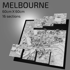 Schermata-2021-12-04-alle-21.53.19.png STL file 3D Melbourne | Digital Files | 3D STL File | Melbourne 3D Map | 3D City Art | 3D Printed Landmark | Model of Melbourne Skyline | 3D Art・3D printer model to download