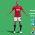 w1.jpg 3D Rigged Rasmus Hojlund Manchester United 2024