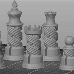 5e6b7dc2-5380-4cff-b92b-ee87ab1fc13a.JPG Jeu d'échecs en spirale Clone de pièce d'essai
