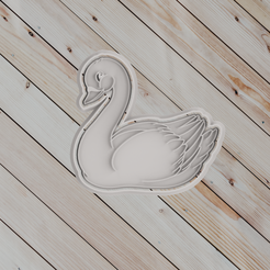 untitled.png Fichier STL swan COOKIE CUTTER・Design à télécharger et à imprimer en 3D