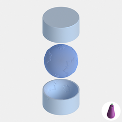 1.png Archivo STL SEASONS WINTER SPHERE D80 MOLDE PARA JABON SOLIDO BOMBA DE BAÑO・Plan de impresora 3D para descargar