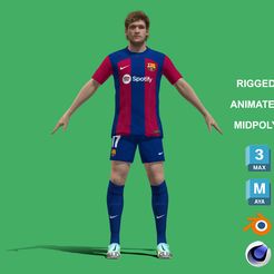 Alonso_1.jpg 3D file 3D Rigged Marcos Alonso Barcelona 2024・3D printing idea to download