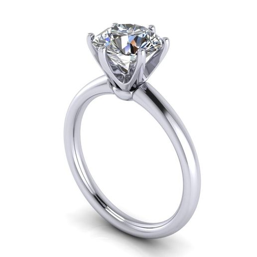 Tiffany Solitaire Wedding Ring M1