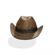 0K_00003.jpg HAT 3D MODEL - Top Hat DENIM RIBBON CLOTHING DRESS COWBOY HAT WESTERN