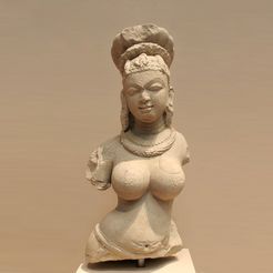 BustofaFemaleDeityMet_display_large_display_large.jpg Free STL file Bust of a Female Deity・3D printing idea to download