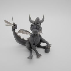 IMG_6370.jpg Archivo STL Spyro thje dragon, funart, funsculpt・Modelo de impresora 3D para descargar