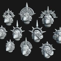 Beaky Crown.jpg 3D file BA Beaky Helmets・3D printing idea to download