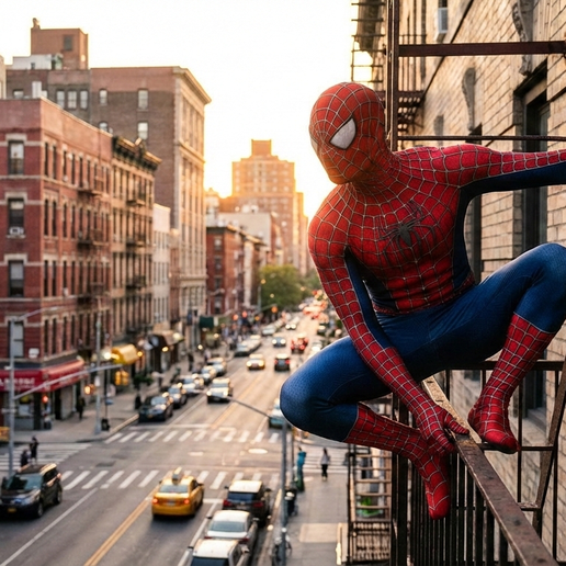 Spider-Man 2002 Movie Posing 3