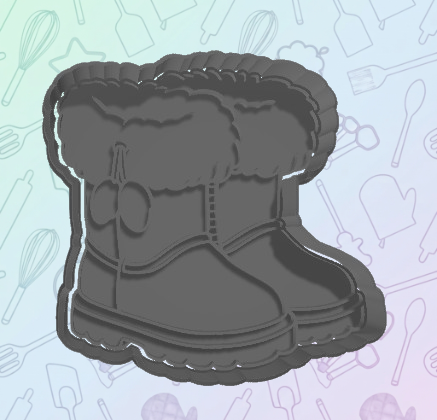 Cozy Winter Boots Cookie Cutter