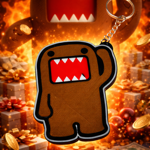 Domo-kun keychain