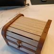 IMG_20231211_154833.jpg Magnificent wooden drum chest - Magnifique coffre en bois à motif tambour