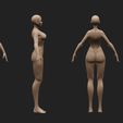 3D file Stylized Female Base Mesh ♀️・3D printable model to download・Cults