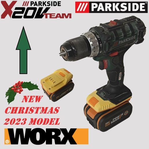 Lithium Ion Parkside 20v Battery Compatibility Worx Adapter For