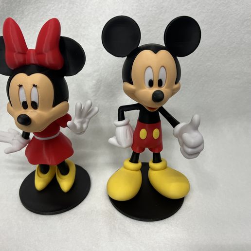 🐁 Mickey mouse (separated by color)・3D Print with the Bambu X1C