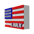 22.png USA Flag 4 July Desk Stand